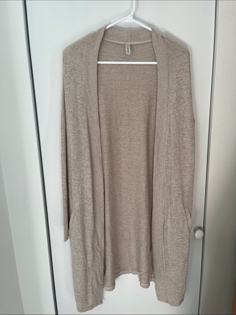 Soyaconcept Beige Oversized Knit Cardigan